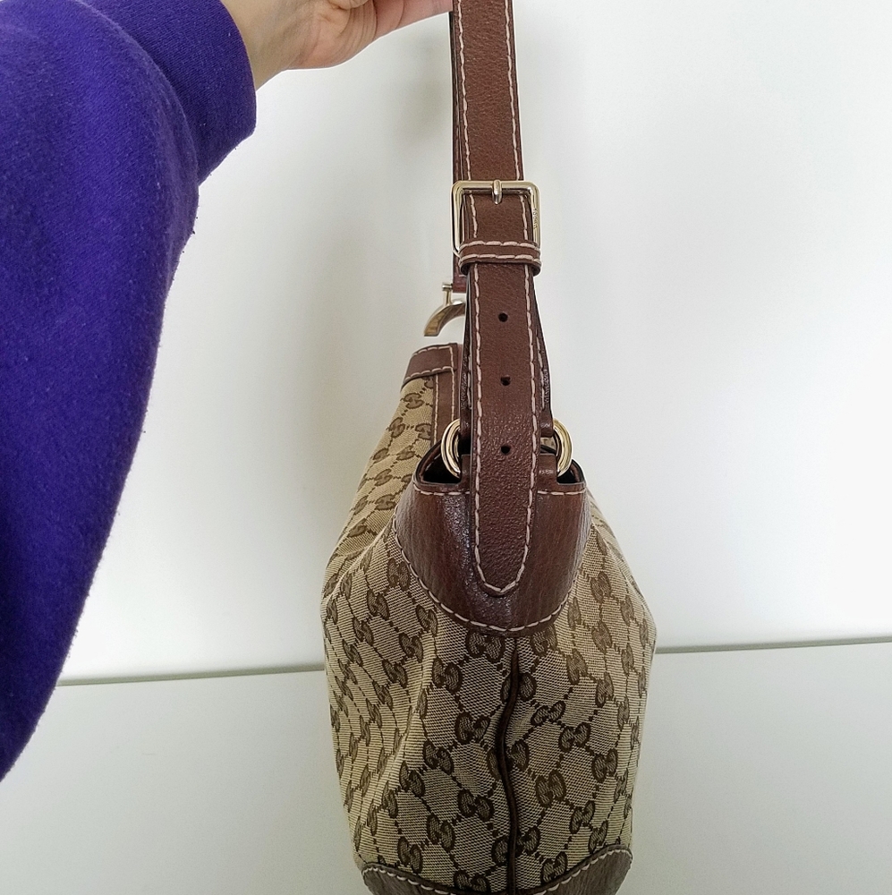 Gucci GG Canvas Hobo Shoulder Bag
